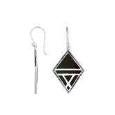 AE-6288-SHB Sterling Silver Earring With Black Shell Jewelry Bali Designs Inc